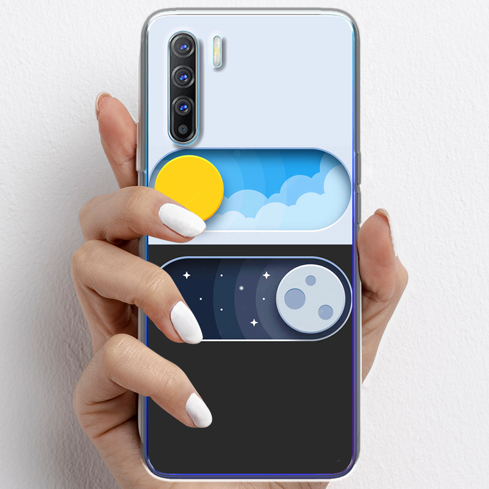 Ốp lưng cho Oppo Reno3, Reno3 Pro nhựa TPU mẫu Ngày đêm