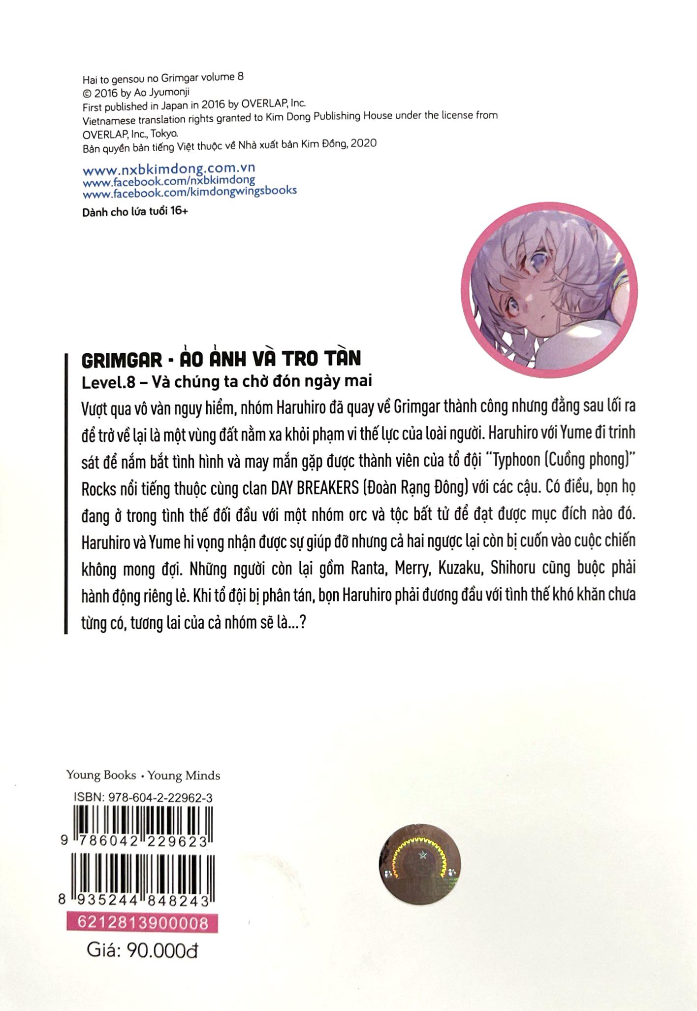 Sách Grimgar - Ảo Ảnh Và Tro Tàn - Tập 8