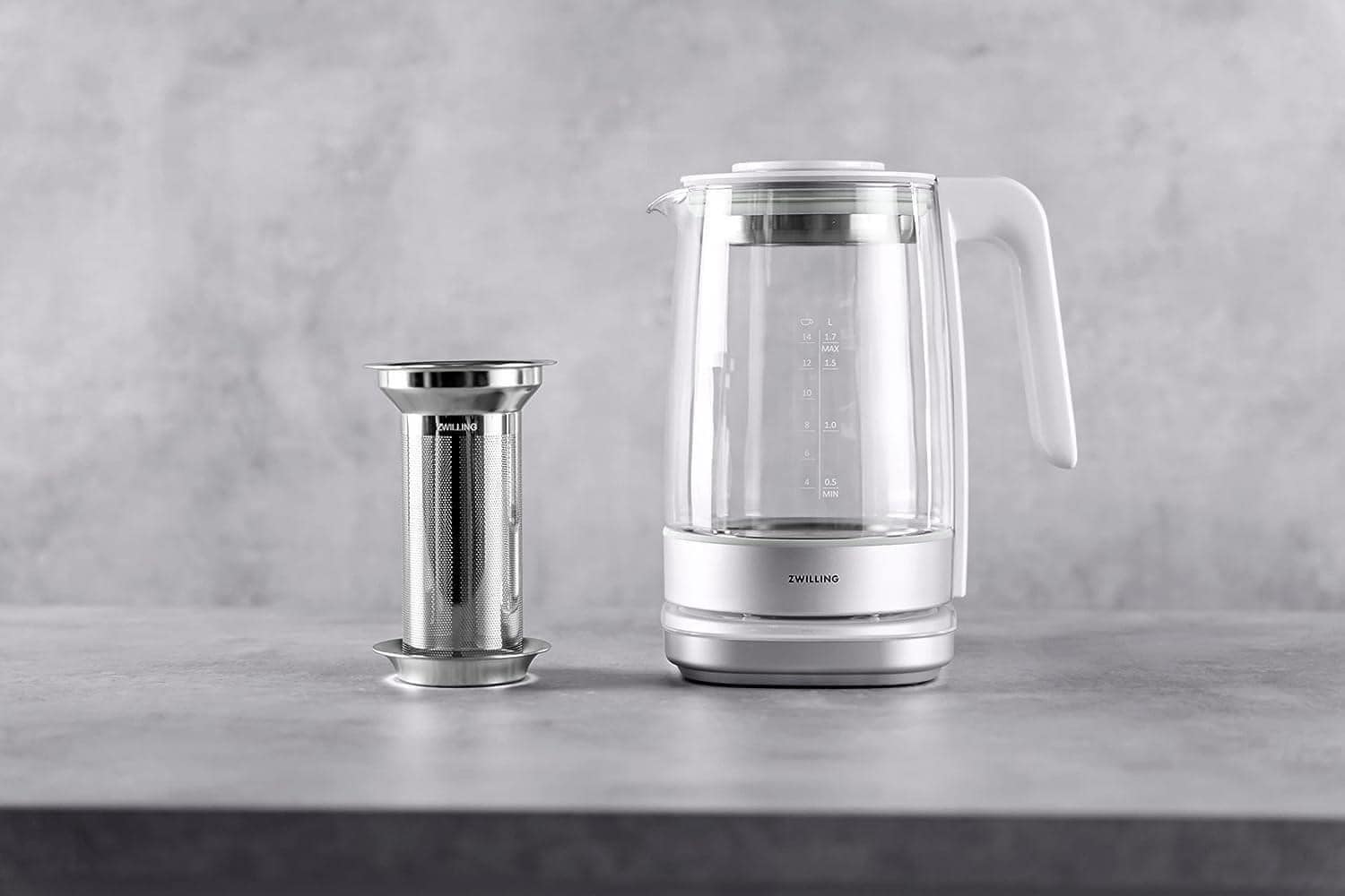 Ấm siêu tốc pha trà 2 in 1 ZWILLING Enfinigy 1,7L Hàng chính hãng