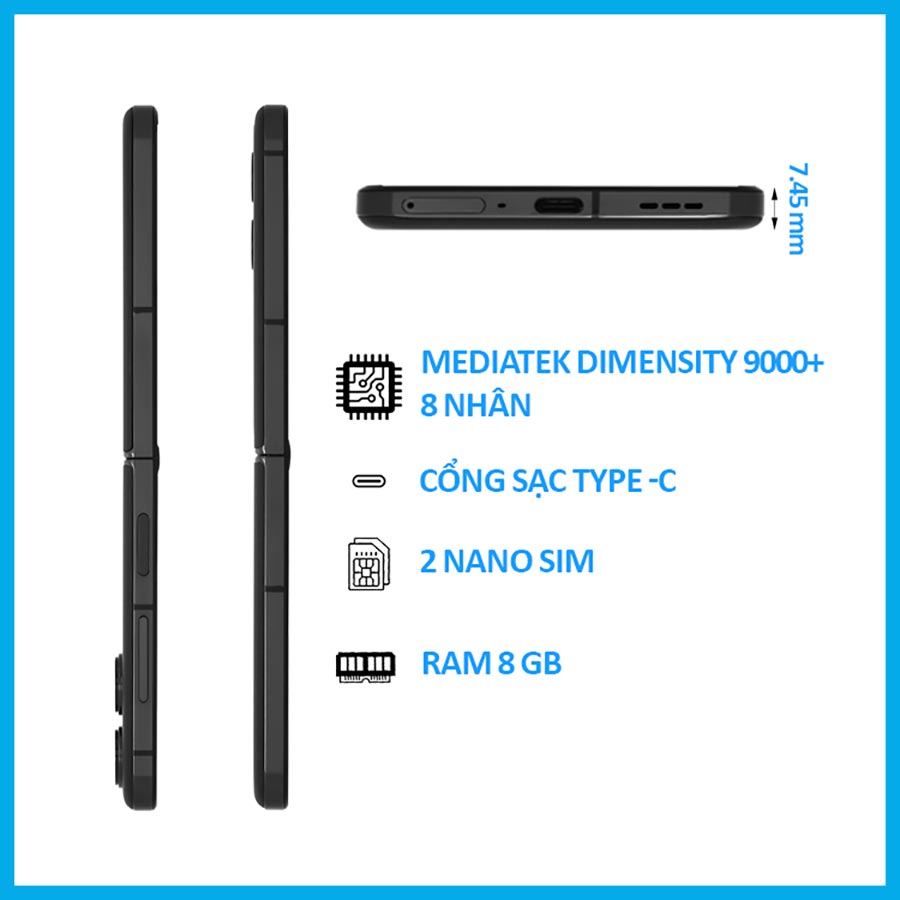 Điện thoại OPPO Find N2 Flip  - Hàng Chính Hãng