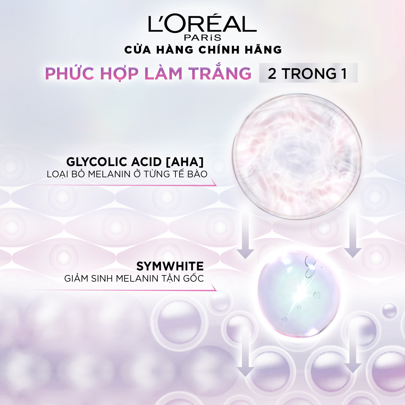 Kem Dưỡng Sáng Da Ban Ngày L'Oreal Paris Glycolic - Bright Glowing Cream Day - SPF 17 50ml