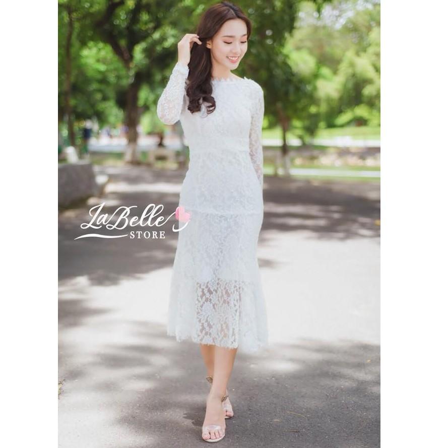 Đầm Dài Đi Tiệc LABELLE Ren Ôm Đuôi Cá
