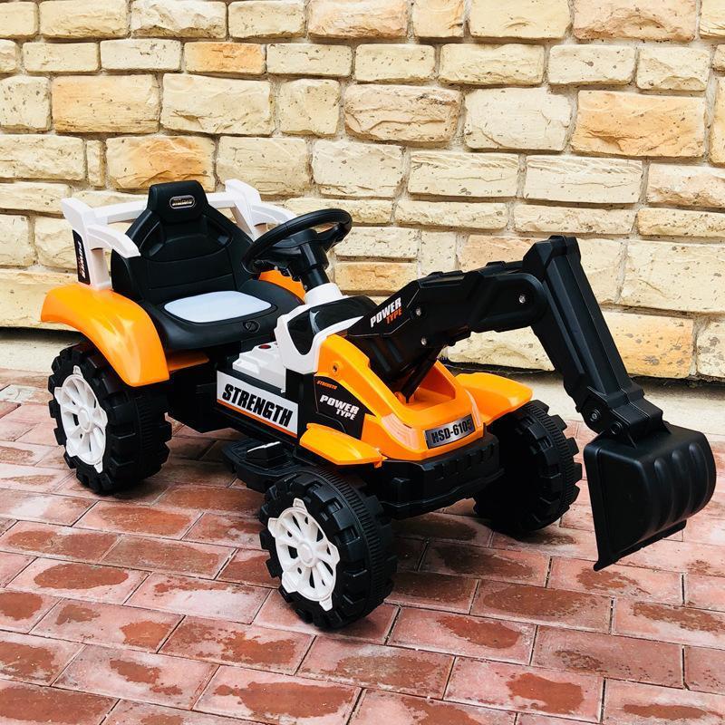 Xe cẩu điện loại to có điều khiển cần múc, xe cẩu điện cho bé