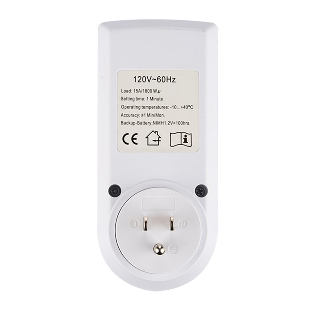 Bộ Hẹn Giờ 1 Ổ Cắm Điện Ac230V Màn Hình Lcd 10 Chương Trình 24 Giờ Và 7 Ngày Tiết Kiệm Năng Lượng