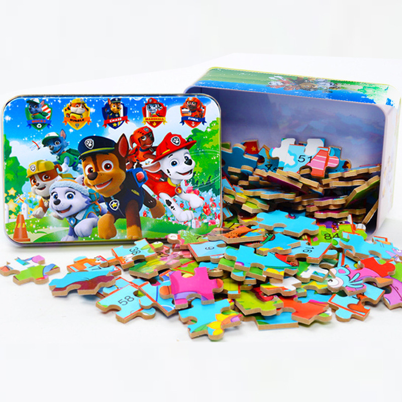 Đồ chơi hộp tranh xếp hình 100 miếng puzzle nhiều chủ đề - Đồ chơi thông minh trẻ em