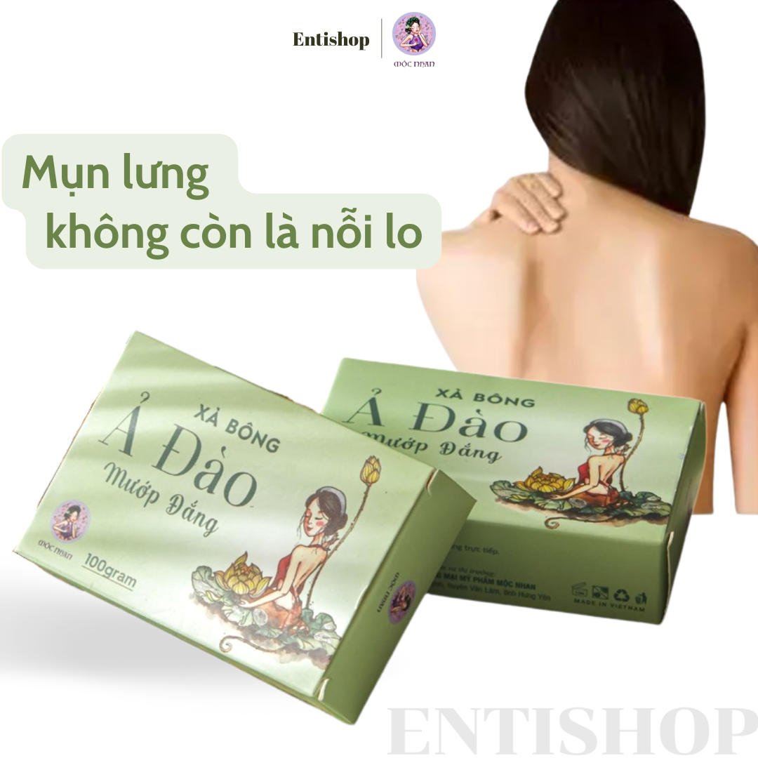 Xà bông Mướp đắng tràm trà giảm mụn lưng, viêm lỗ chân lông MỘC NHAN 100gr