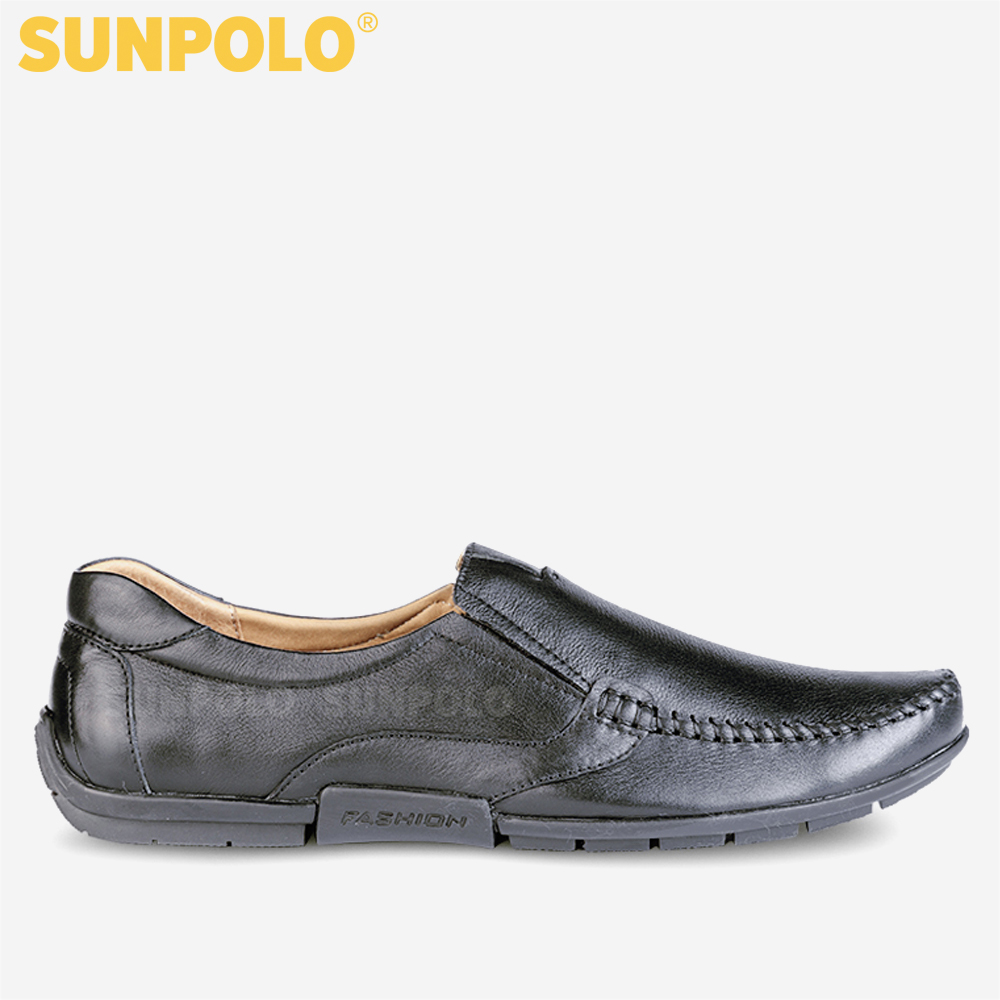 Giày Lười Nam Da Bò SUNPOLO SUKT2582