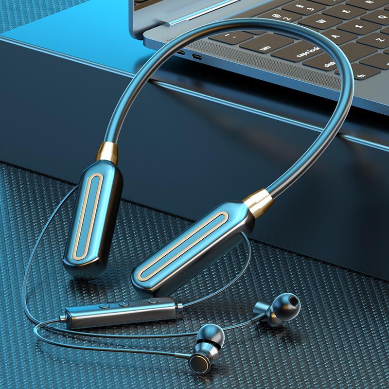 Vận Chuyển Nhanh Mới Tai Nghe In-Ear Thể Thao Bluetooth Không Dây Âm Thanh Nổi Pin Dài Cổ Tai Nghe