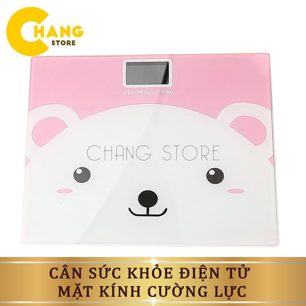 Cân Sức Khỏe Điện Tử Hình Ngộ Nghĩnh Mặt Kính Cường Lực