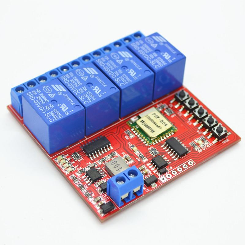 DC7-24V 4 Channel Light Lamp Switch 433mhz Wireless Remote Control Module DIY Part