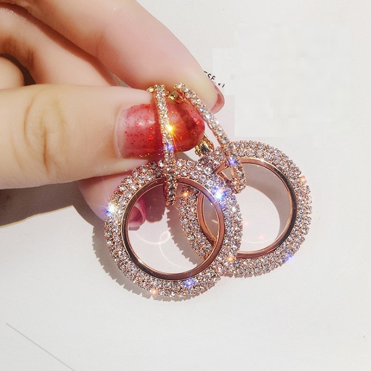 Bông tai nữ siêu xinh đính đá zircon sang trọng