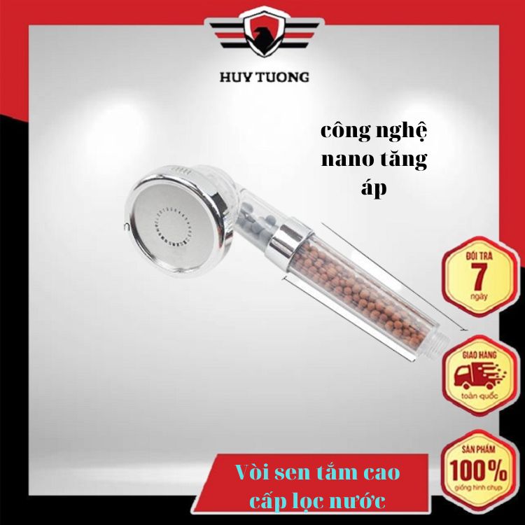 Vòi sen tắm cao cấp lọc nước công nghệ nano tăng áp - Đầu vòi sen