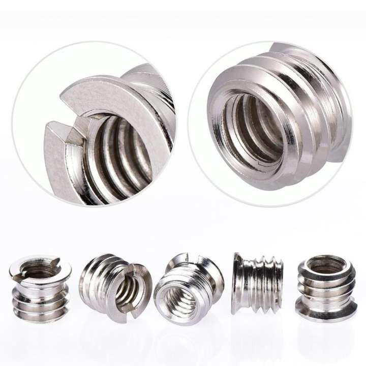 Ốc chuyển đổi vít từ 1/4 sang 3/8 inch cho chân máy ảnh - loại có khóa