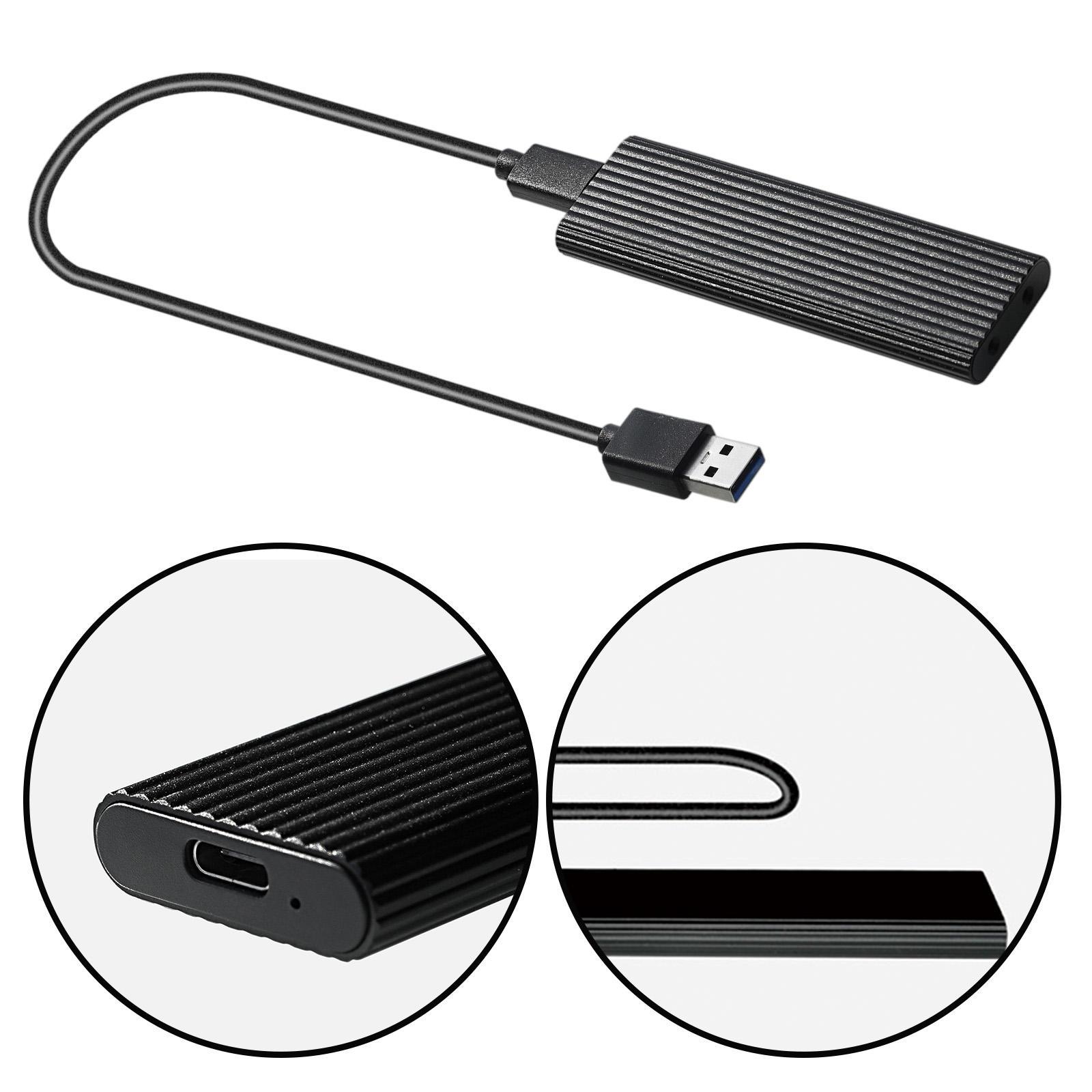 2pcs USB 3.0 to NGFF M.2 B Key SSD External Enclosure Case Cover Adapter.