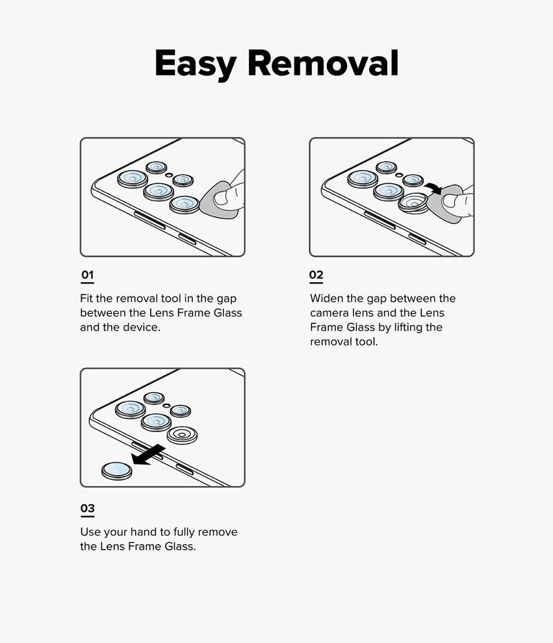 Dán camera Ringke Lens Frame Glass cho Samsung Galaxy S25 Ultra  chống trầy xước, kèm khung dán_ Hàng Chính Hãng