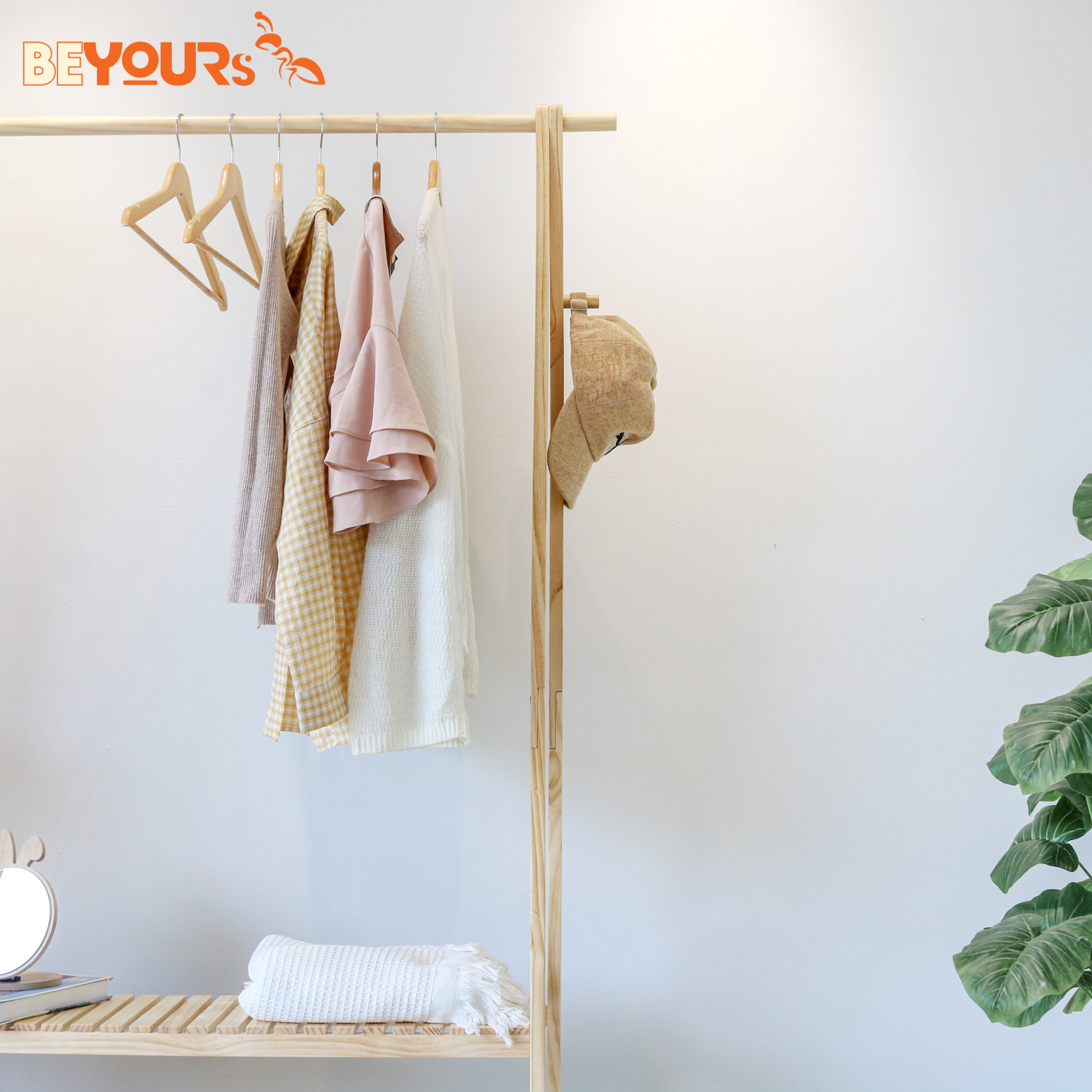 Giá Treo Quần Áo 2 Tầng BEYOURs CLOTHES HANGER 2-TIER Version 2023 Nội Thất Gỗ Lắp Ráp Dễ Dàng Tiện Dụng