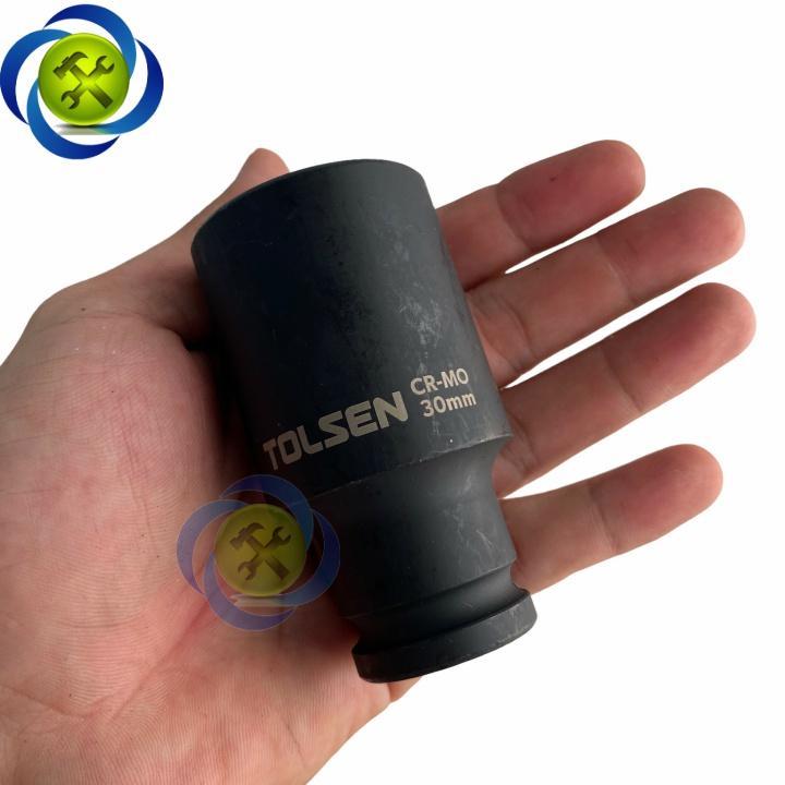 Tuýp 30mm 1/2 đen dài Tolsen 18280 loại 6 cạnh thép CR-MO