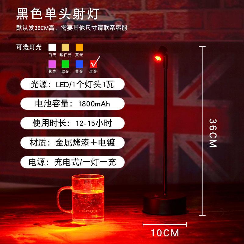 Phong cách mới nhất đèn LED có thể sạc lại đèn bàn dạng thanh cao cực đèn hai đầu nhà hàng để bàn bàn ăn rõ ràng thanh đèn bàn bầu không khí đèn đèn ban đêm nhỏ