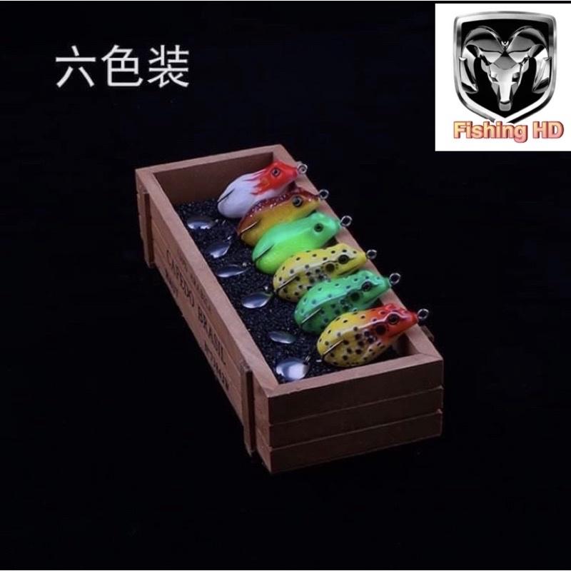 mồi nhái giả câu lure cá lóc - mồi nhái giả super frog đồ câu FISHING_HD