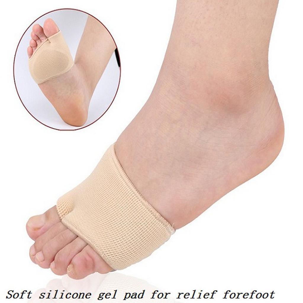 Soft Silicone Foot Gel Cushion Pads Insoles Cushioned Socks For Shoes Men