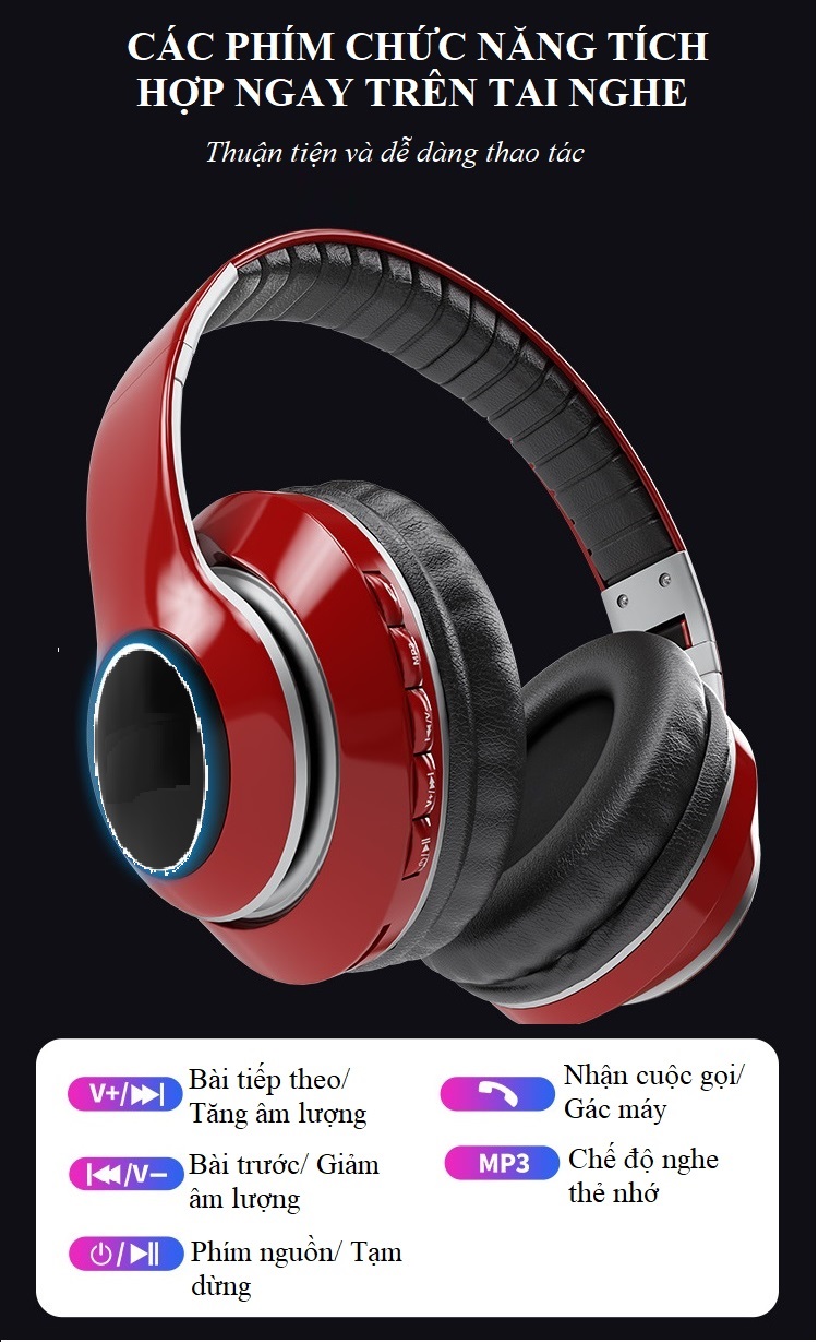 Tai Nghe Bluetooth Thể Thao Music N13 - Hỗ Trợ Nghe Qua Dây Cắm 3.5mm và Thẻ Nhớ - Hàng Nhập Khẩu