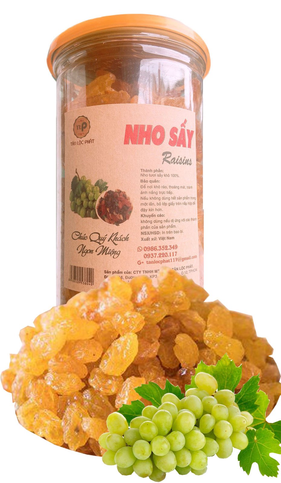 NHO VÀNG SẤY KHÔ TÂN LỘC PHÁT - HŨ 500G