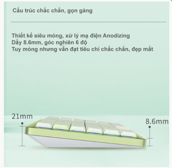 Bàn phím cơ không dây Dual mode Newmen Mama SK01 - Hàng chính hãng
