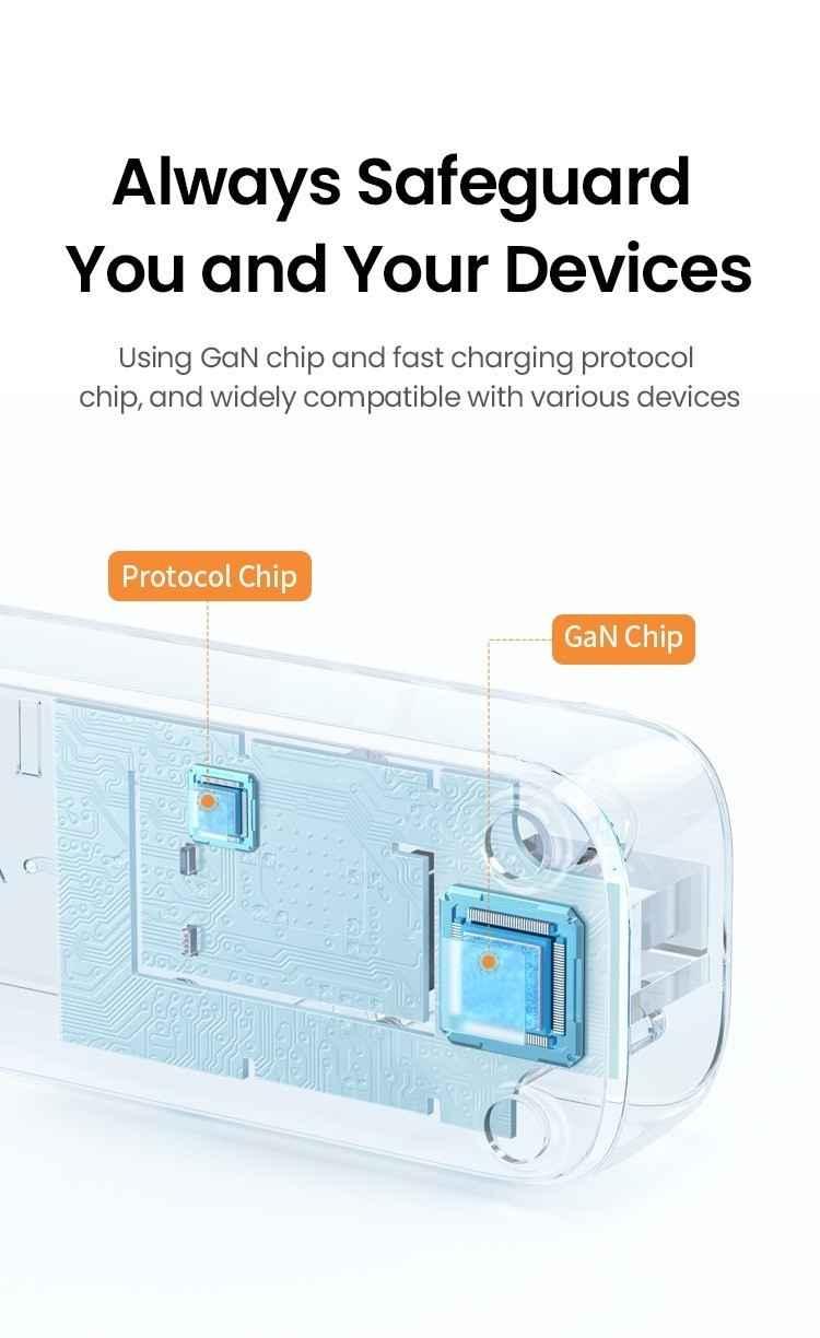Ugreen UG15143CD286TK 30W 1C2A nguồn dài 1.5M chuẩn cắm EU chân tròn Ổ cắm điện đa năng kèm cổng sạc điện thoại 1 USB-C + 2 cổng USB-A Màu trắng - HÀNG CHÍNH HÃNG