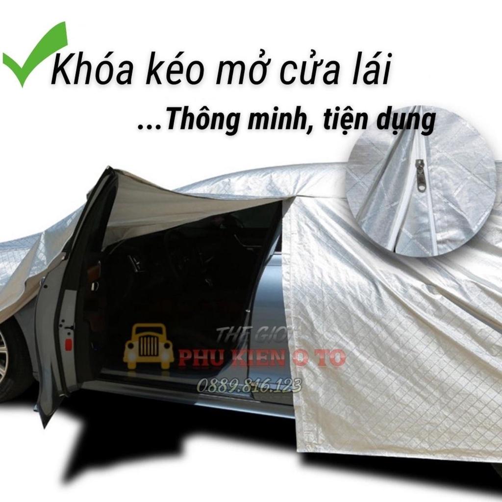 Bạt Phủ Xe Ô Tô PEUGEOT 2008, 3008, 5008, Traveller, Chất Liệu Bạt Tráng Nhôm 3 Lớp, Có Khóa Kéo Cửa Lái, Có Phản Quang