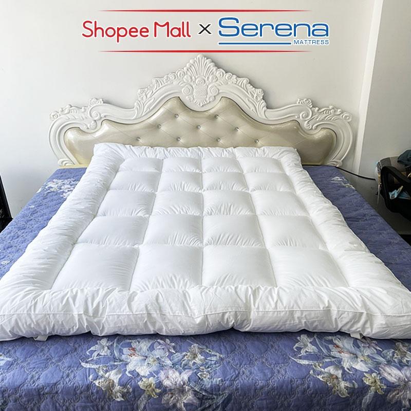 Tấm Làm Mềm Nệm Topper Dày 9cm Chính Hãng SERENA Trải Sàn Kiểu Xuất Nhật Tấm Lót Trải Đệm Topper Toper Đệm Nệm Ngủ