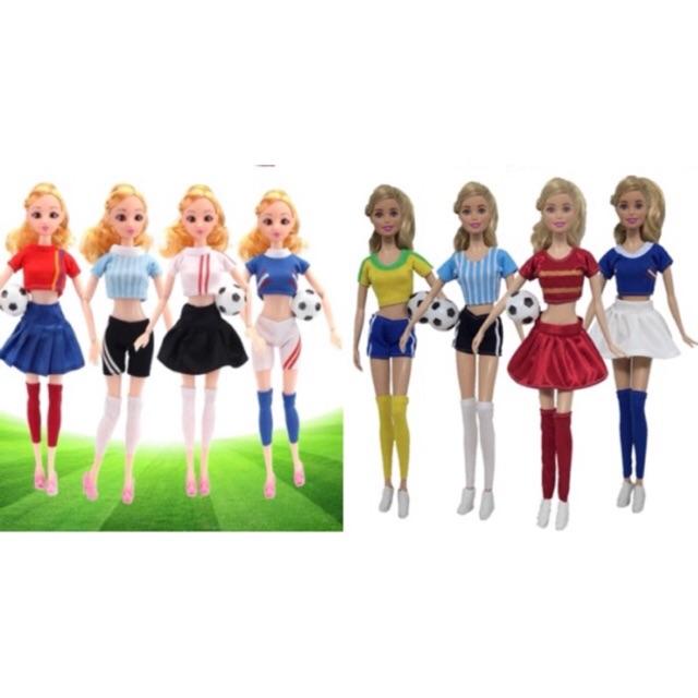 Combo 2 bộ trang phục cho búp bê barbie