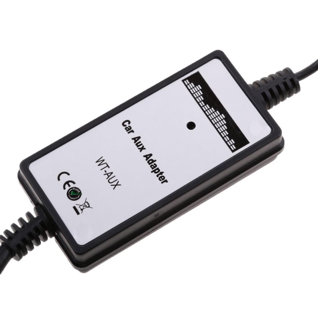 Car Charger MP3 Player Radio Interface AUX in 6+6Pin Adapter For