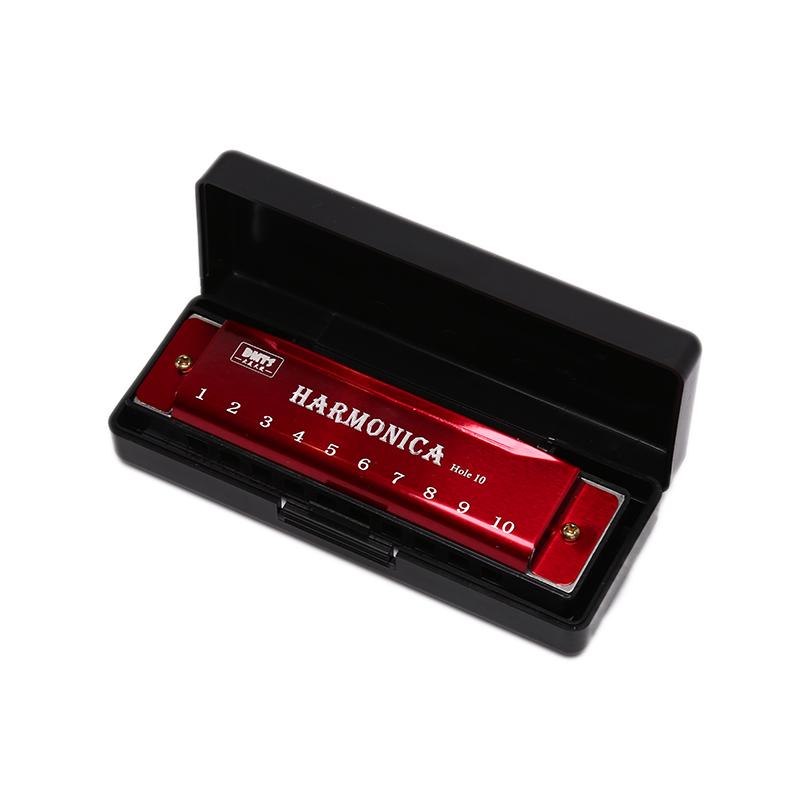 10 Hole Harmonica Mouth Mouth Puzzer nhạc cụ mới bắt đầu giảng dạy chơi món quà đồng lõi nhựa Harmonica Harp
