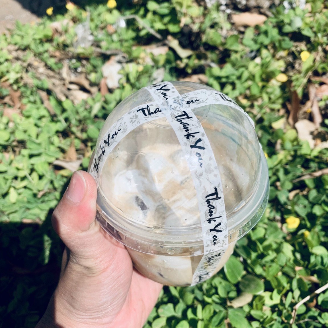 Cuộn Băng keo THANK YOU dán ly cafe - nắp hộp ATD111