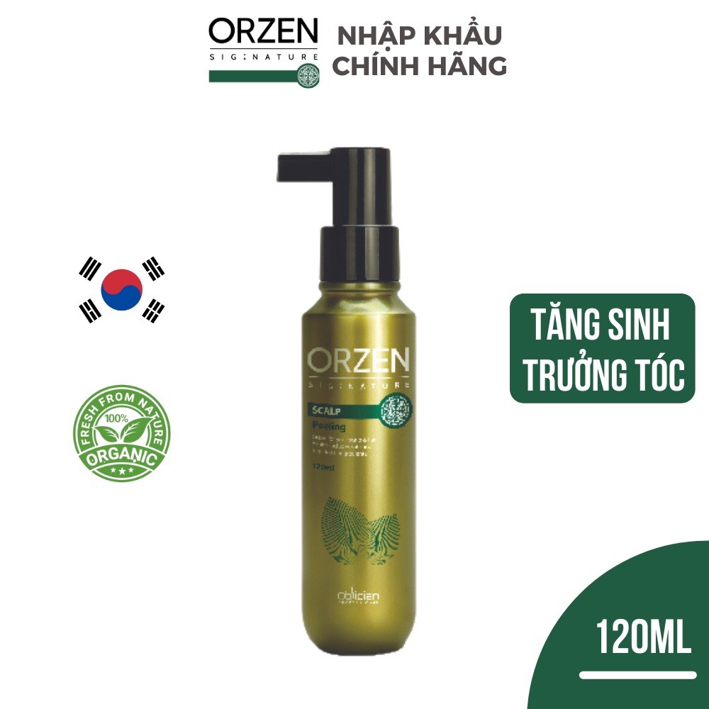 Tẩy tế bào chết da đầu Orzen Scalp Peeling 120ml, nhập khẩu Hàn Quốc chính hãng