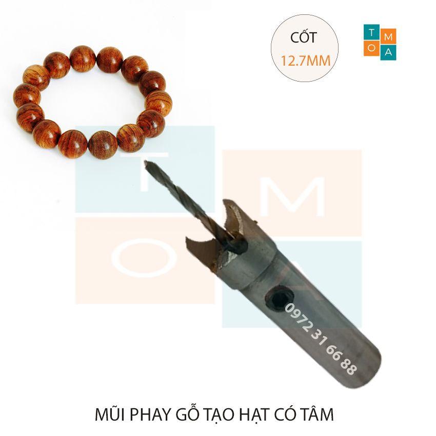 MŨI SOI GỖ - MŨI PHAY GỖ TẠO HẠT CÓ TÂM ĐƯỜNG KÍNH 18MM CỐT 12.7MM HÀNG VIỆT NAM CHẤT LƯỢNG CAO