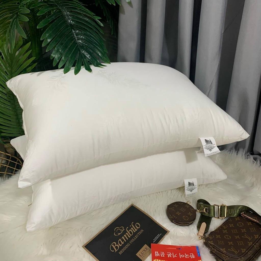 Combo 2 Ruột Gối Cao Cấp Bambiloo Chính Hãng Siêu Mềm Dùng Cho Khách Sạn