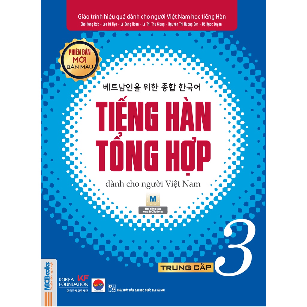 Sách - Combo Giáo Trình Tiếng Hàn Tổng Hợp Dành Cho Người Việt Nam Trình Độ Trung Cấp 3 (Giáo trình In màu + SBT) - MC
