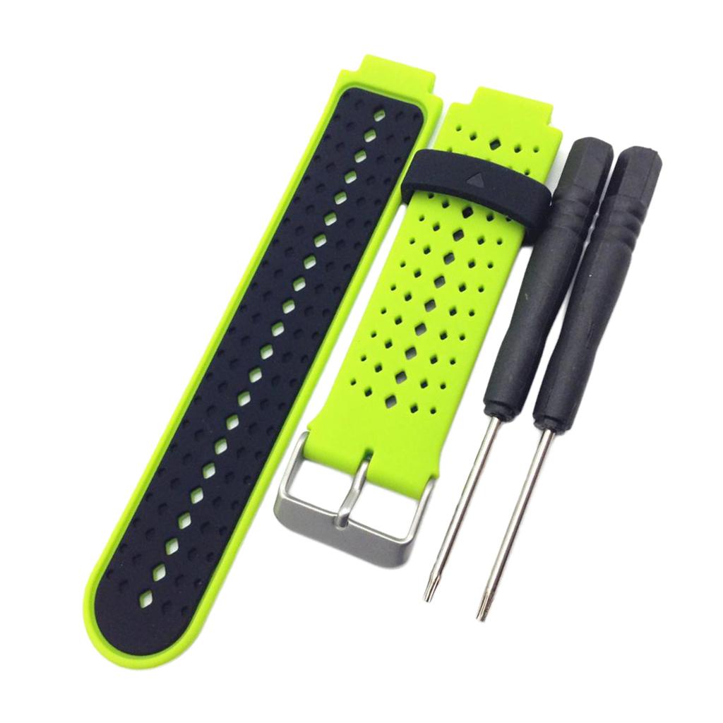 Replacement Silicone Bands With 2PCS Pin Removal Tools For Garmin Forerunner 220/230/235/620/630