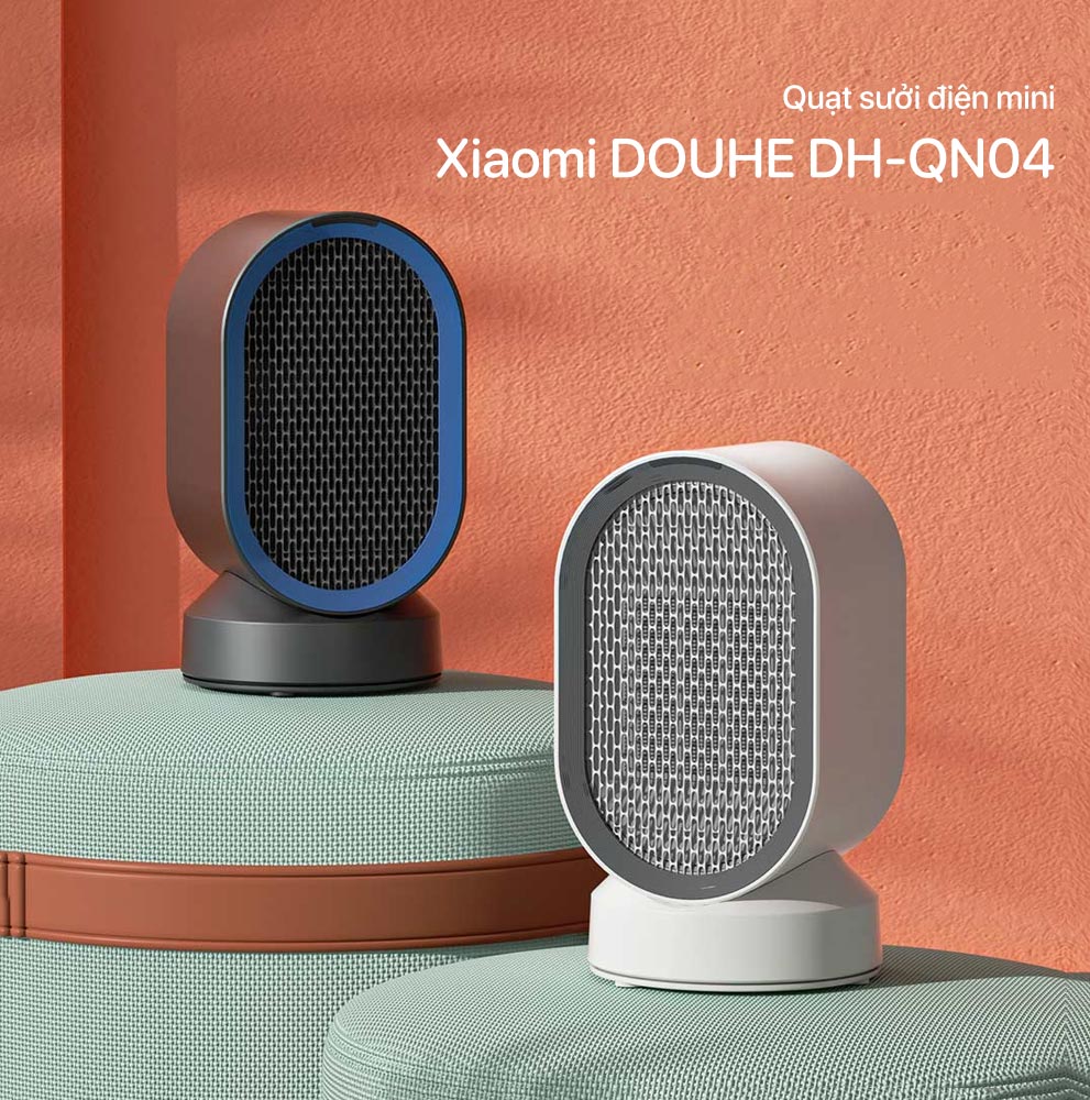 Quạt Sưởi Gốm XIAOMI MINI DOUHE DH-QN04, Phù Hợp Diện Tích Hoạt Động 10 m2, Công Suất 600 W - Hàng Chính Hãng