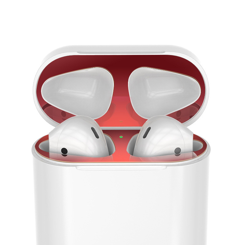 Miếng Dán Kim Loại Mỏng Chống Bụi Cho Case Airpods 1/ Airpods 2
