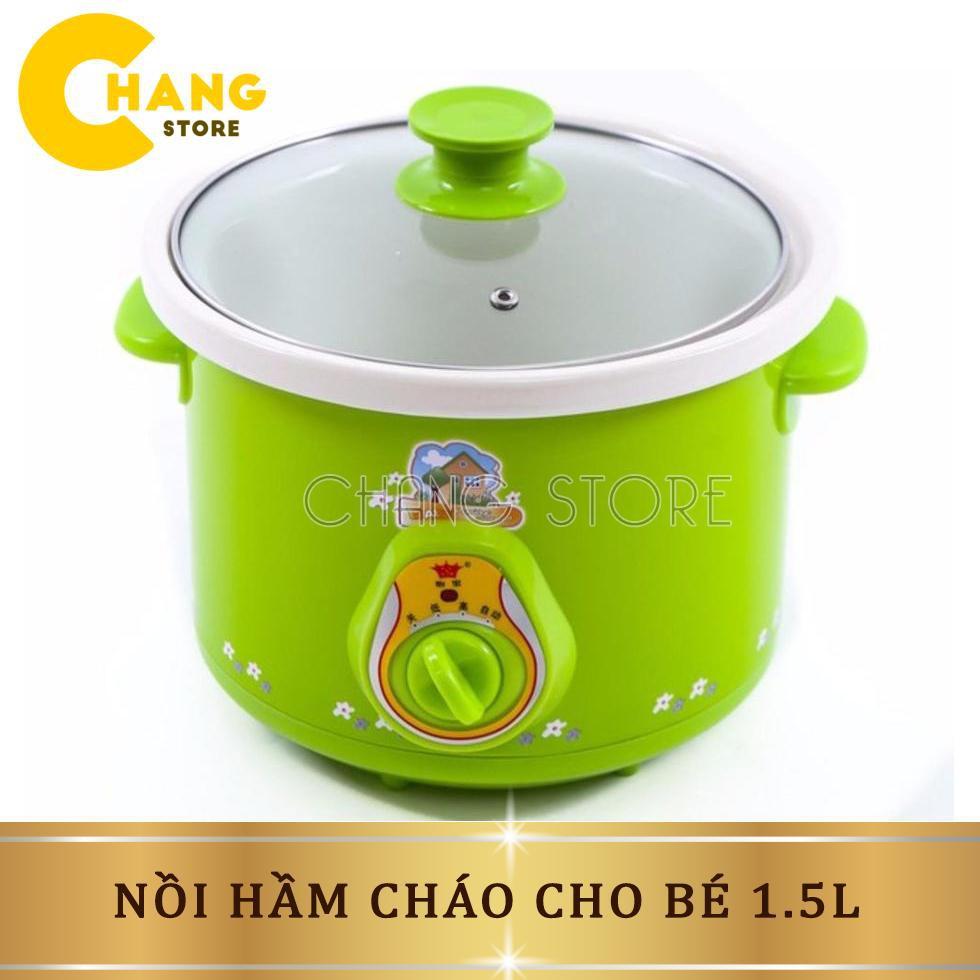 Nồi Hầm Cháo Cho Bé Bằng Điện 1,5l Giữ nhiệt tốt siêu tiện dụng