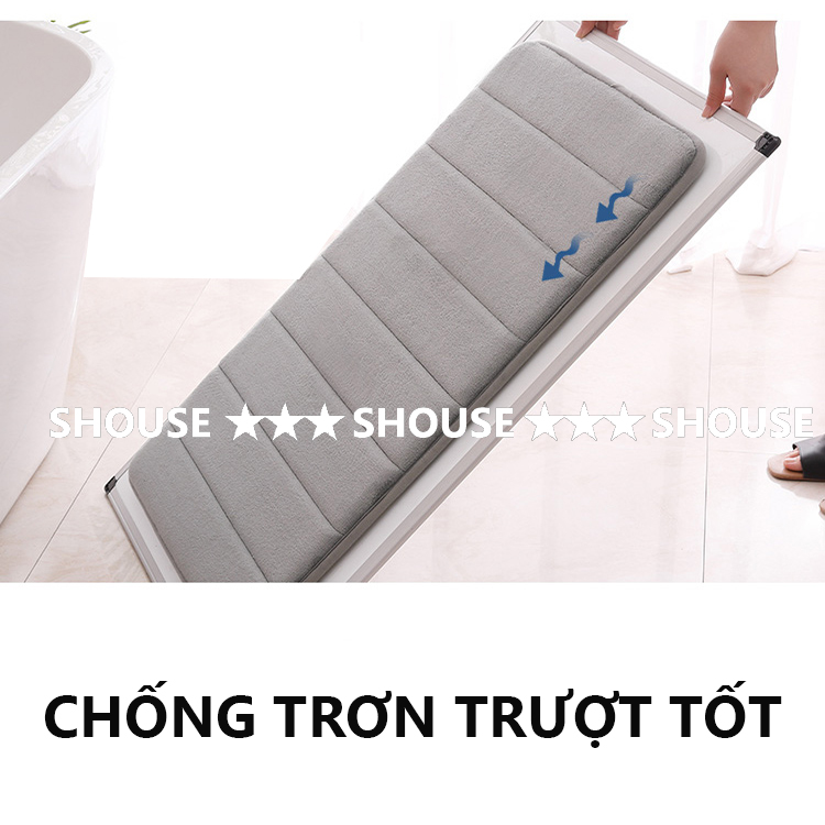 Thảm Lau Chân Chùi Chân Nhà Tắm KR02 chống trượt 3d nhà bếp welcome cao cấp giá rẻ khách sạn đế cao su hút nước