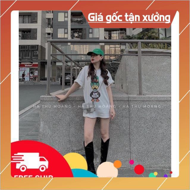 Áo phông vịt đội mũ len xanh TT11 shop KT unisex _511