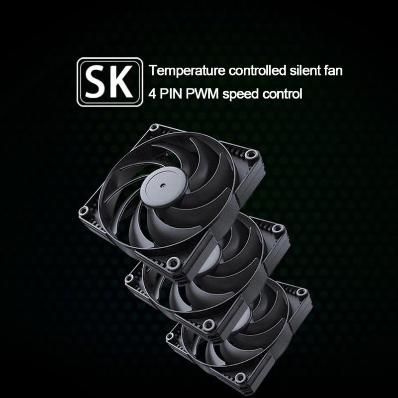 Khung Quạt Tản Nhiệt 4 Pin Màu Đen Phanteks PWM 9 Lưỡi Đen Chuyên Dụng