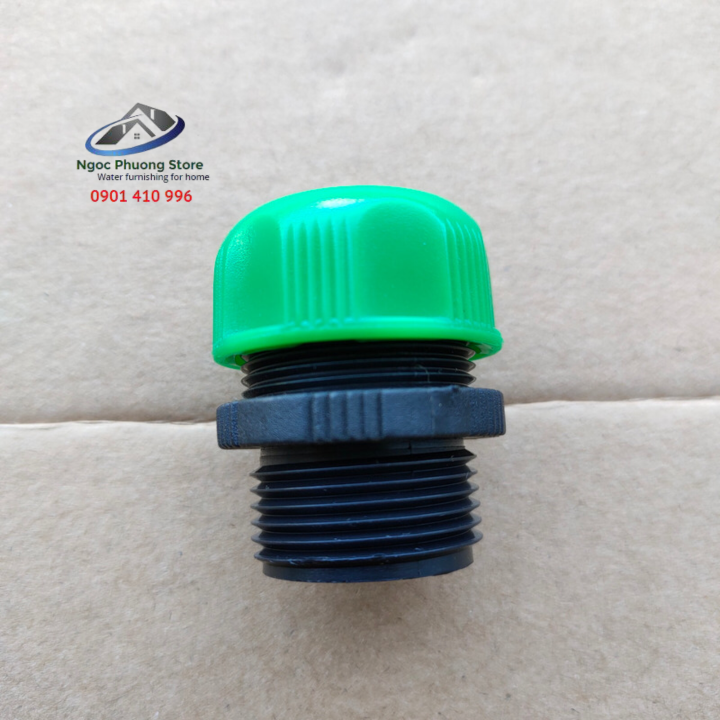 Cút nối nhanh ren ngoài 27mm AQUAMATE W3380 nối ống mềm 14mm-16mm với thiết bị tưới ren trong 27mm