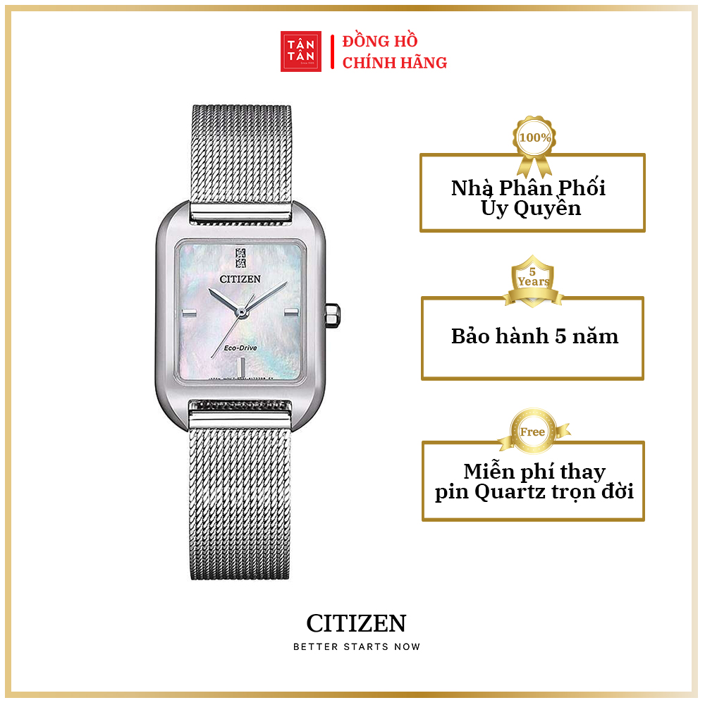 Đồng hồ Nữ Citizen Eco-Drive EM0491-81D 23.5mm