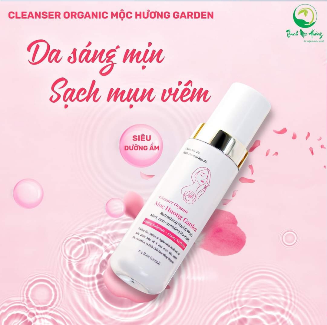 Bộ sản phẩm làm sạch sâu nước tẩy trang &amp; sữa rửa mặt dược liệu Thanh Mộc Hương chính hãng