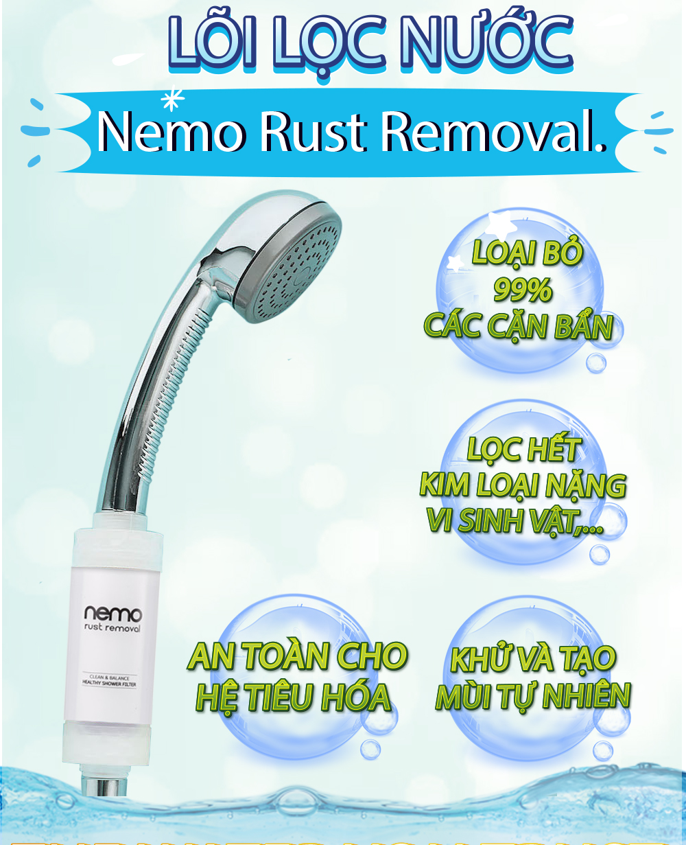 Lõi lọc nước loại bỏ gỉ sét Nemo Rust Removal Hàn Quốc