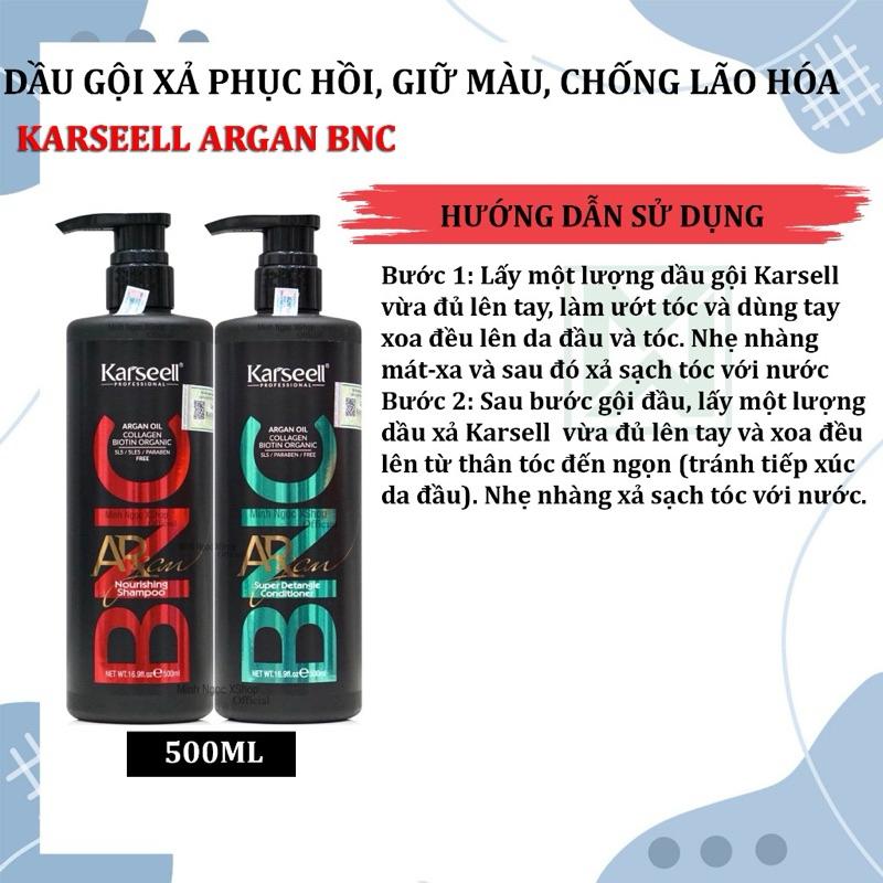 Dầu gội xả ủ Karseell BNC Collagen phục hồi mềm mượt tóc